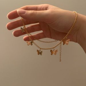 NWOT Butterfly Choker